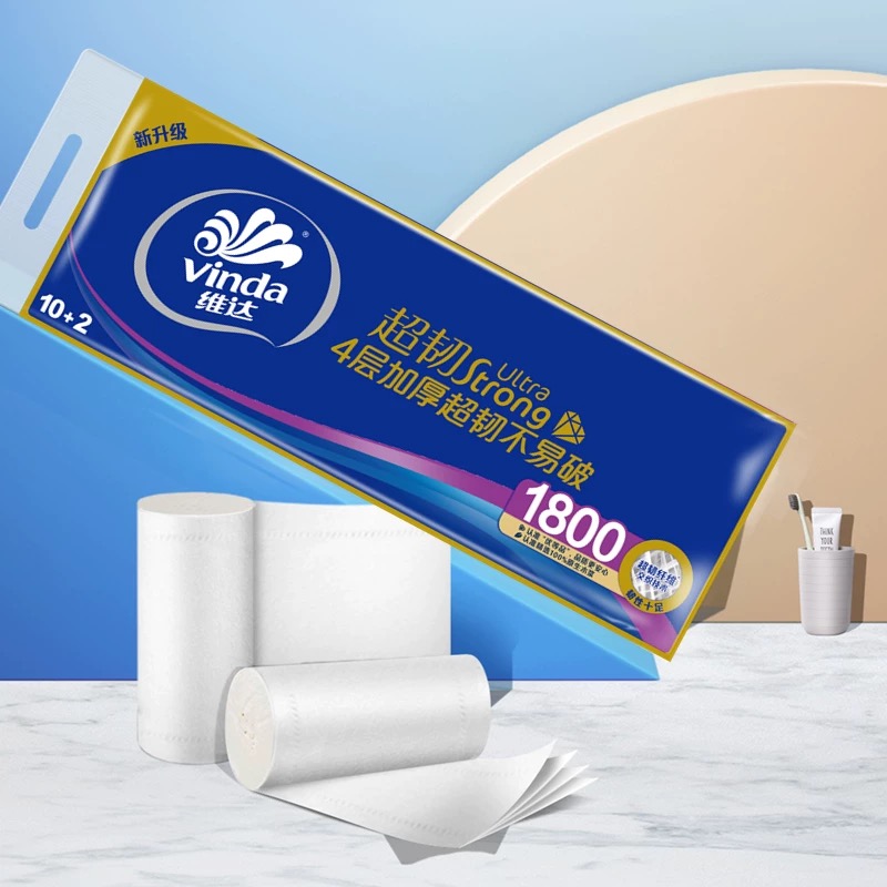 维达1800 卷纸12卷装