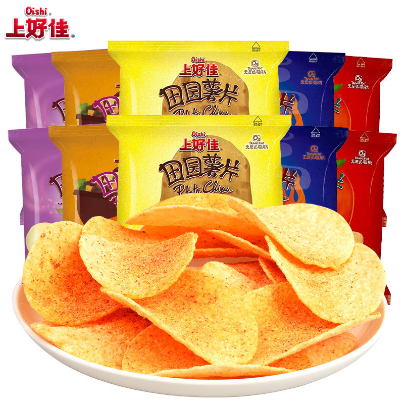 上好佳丨田园薯片12g*10大礼包