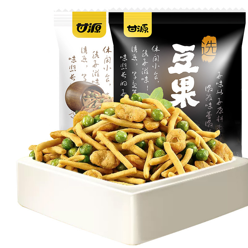 甘源 | 虾条豆果500g袋装独立小包